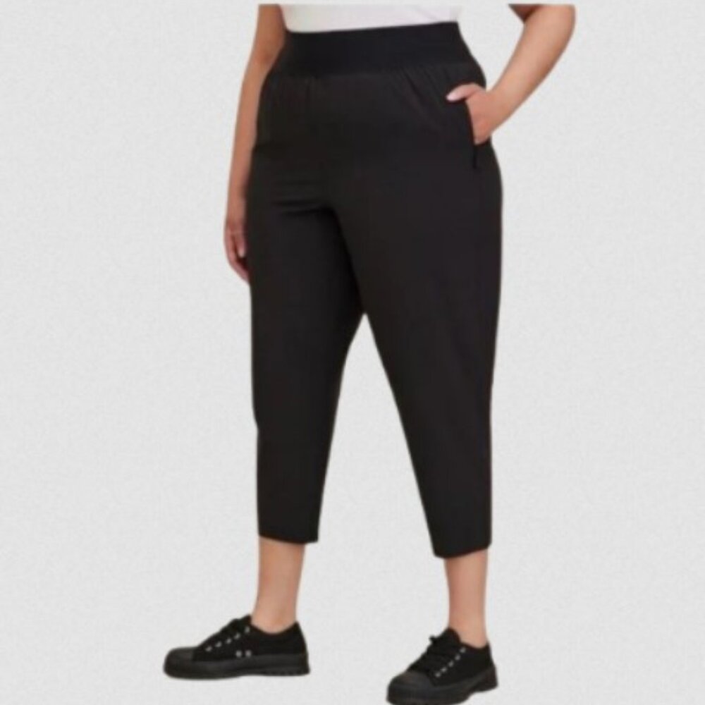 Torrid Black Happy Camper Stretch Woven Active Pant 4X - Picture 2 of 6